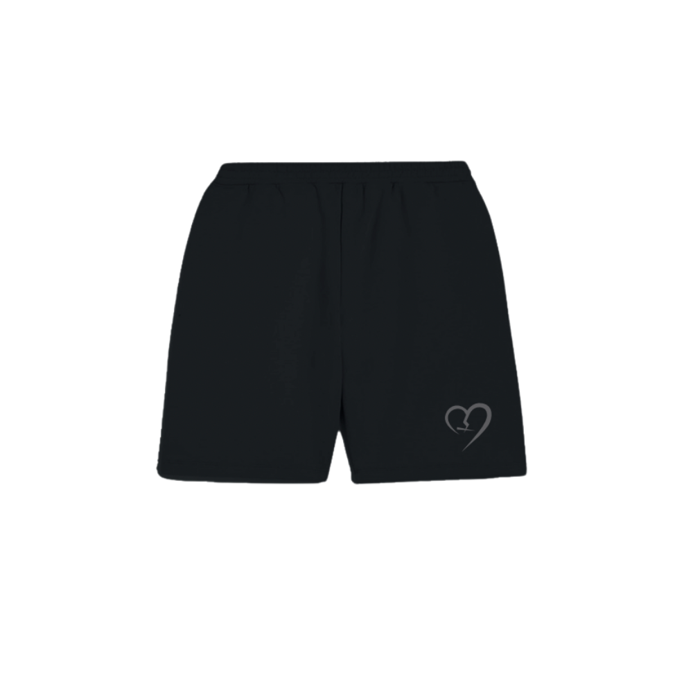 Short Noir bobo au coeur